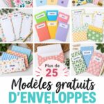 Modèles d'enveloppes colorés pour la gestion de budget