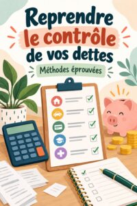 Femme utilisant une application de gestion des dettes sur son téléphone