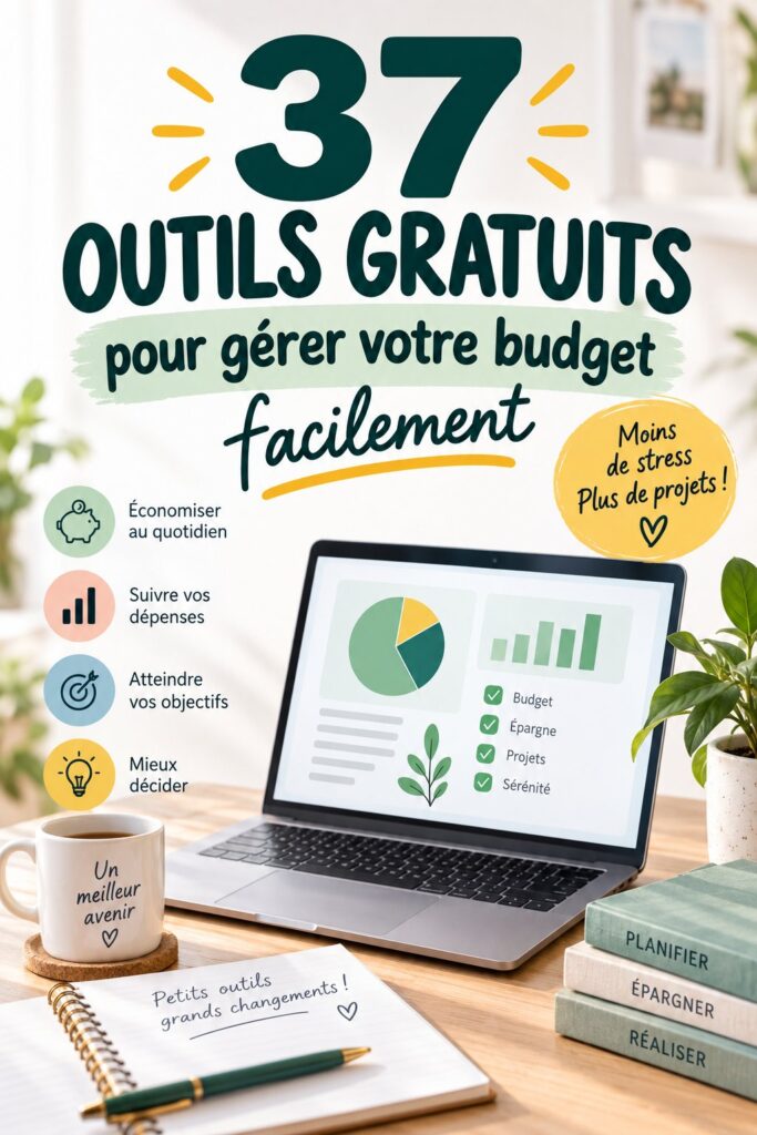 Illustration d'outils gratuits pour la gestion de budget familial.