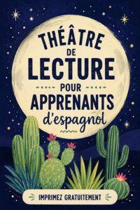 Une femme enseignant une activité de théâtre de lecteurs en espagnol.