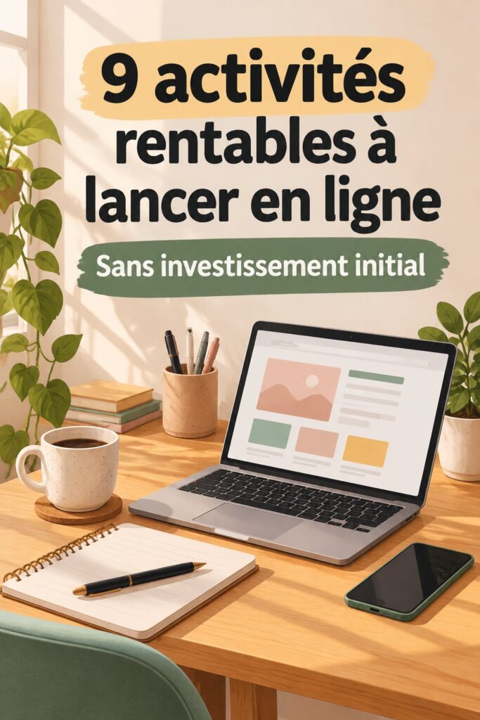 Femme souriante travaillant sur son ordinateur pour lancer un business en ligne