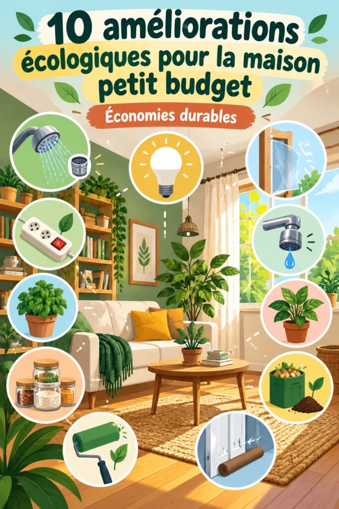 Améliorations écologiques abordables pour la maison