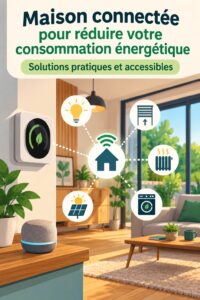 Maison moderne avec équipements domotiques pour économiser de l'énergie