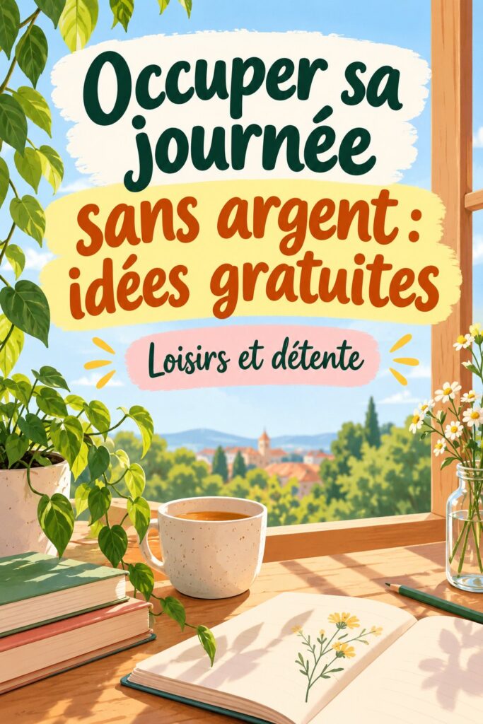 Une femme souriante planifiant une journée d'activités gratuites en plein air.