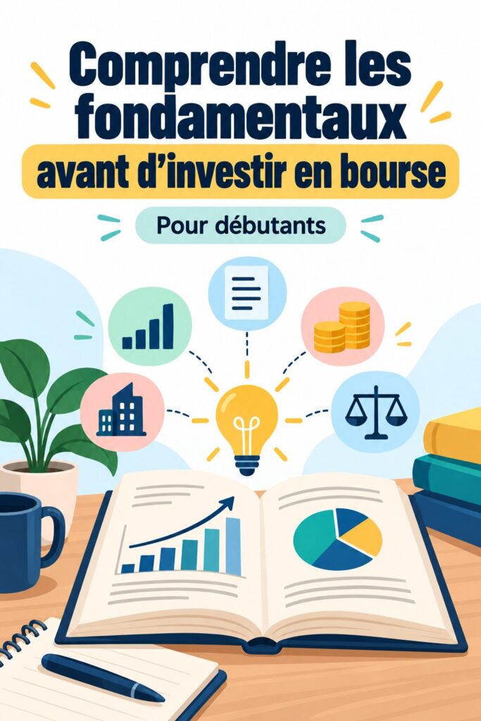 Femme analysant des actions boursières sur un ordinateur.