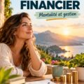 Femme souriante consultant son budget sur une tablette, symbolisant une bonne gestion financière.