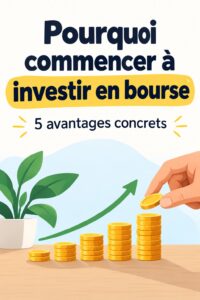 Femme regardant un graphique boursier avec un sourire, symbolisant l'optimisme pour l'avenir.